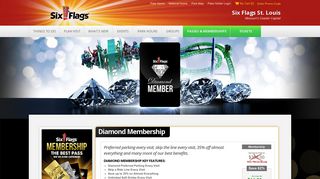 Diamond Membership | Six Flags St Louis