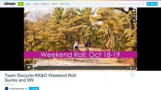 Team Sixcycle-RK&O Weekend Roll: Gunks and 9W on Vimeo