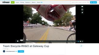 Team Sixcycle-RK&O at Gateway Cup on Vimeo