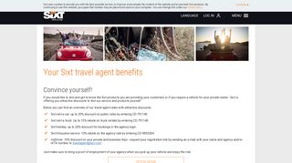Travel agent benefits - Sixt