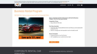 Corporate Customers - Business Customers Sixt rent a car