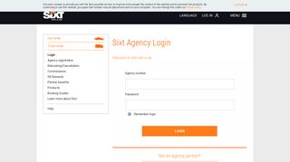 Travel Agencies Login - Sixt