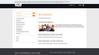 Express Car Hire Pick-Ups - Sixt rent a car