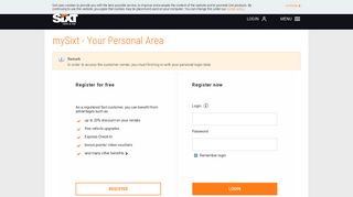 Customer Service Portal - Sixt rent a car