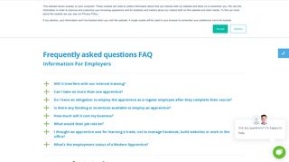 FAQ - Employers - Sixth Sense Training