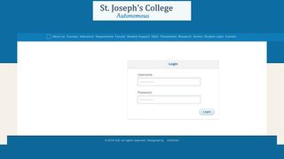 Login - St. Joseph's College