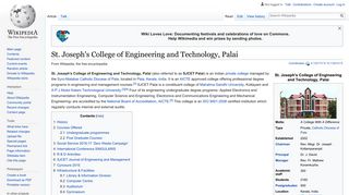 St. Joseph's College of Engineering and Technology, Palai - Wikipedia