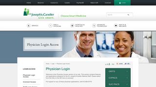 Physician Login Access | St. Joseph's/Candler | Savannah, GA