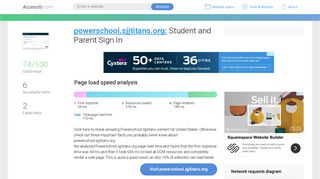 Access powerschool.sjjtitans.org. Student and Parent Sign In