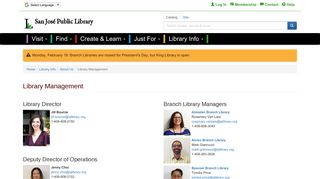 Library Management | San Jose Public Library