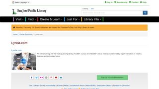 Lynda.com | San Jose Public Library