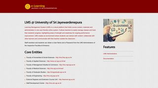 LMS @ University of Sri Jayewardenepura