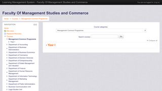 Learning Management System - Faculty Of Management Studies and ...
