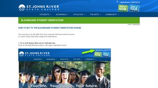 SJR State - Blackboard Orientation - St. Johns River State College