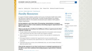 Faculty Resources | Student Health Center | San Jose State University