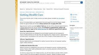 Getting Health Care | Student Health Center | San Jose State University