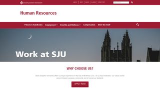 Work at SJU | Human Resources | Saint Joseph's University