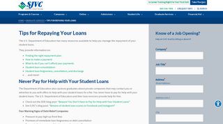 Repaying SJVC Student Loans: How to Pay Off Student Loan Debt