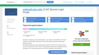 Access webmail.sjvc.edu. SJVC Secure Login Portal