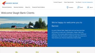 Welcome Skagit Bank Clients | Banner Bank