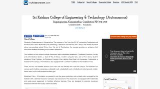 Sri Krishna College of Engineering & Technology (Autonomous ...