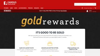 Gold Rewards - Loyalty Program - Famous Footwear
