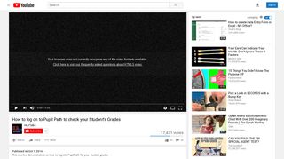 How to log on to Pupil Path to check your Student's Grades - YouTube