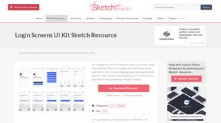 Login Screens UI Kit Sketch freebie - Download free resource for ...