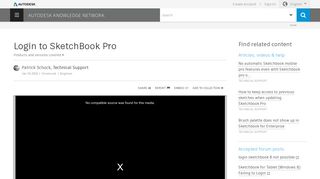 Login to SketchBook Pro | Search | Autodesk Knowledge Network