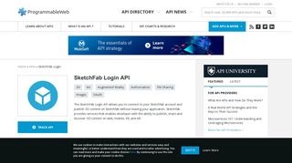 SketchFab Login API | ProgrammableWeb