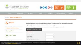 Register for Online Access- Skibbereen and Bandon Credit Union