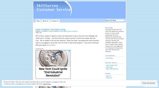 login | SkillSurvey Customer Service