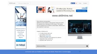 Skillmine.net - SkillMine - www.skillmine.net website details