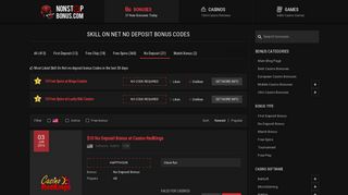 Skill On Net No Deposit Bonus Codes 2019 - NonStopBonus.com