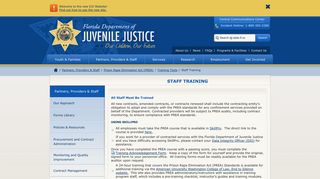 Staff Training | Florida Department of Juvenile Justice