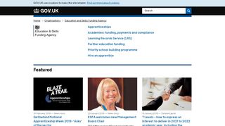 Education and Skills Funding Agency - GOV.UK