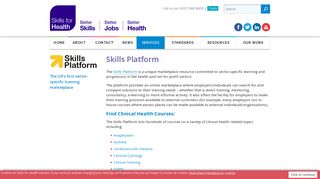 Skills Platform - Skills for Health