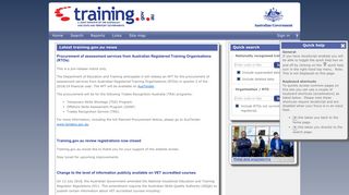 training.gov.au - Home page