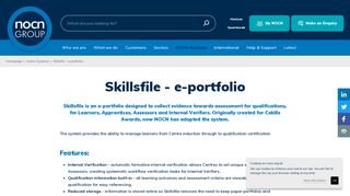 Skillsfile - e-portfolio - NOCN