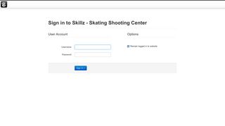 Skillz - Skating Shooting Center :: Login