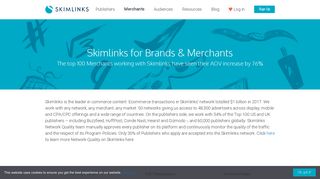 Merchants | Industry Leader In Affiliate Marketing Solutions | Skimlinks