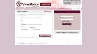 Skin Station INC > Login Or Sign Up - Booker