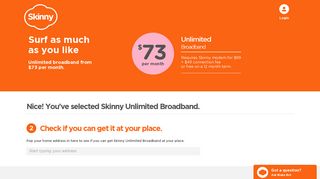 Skinny Unlimited Broadband