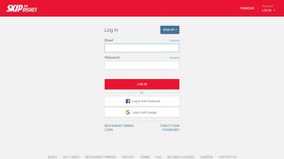 Login - Skip the Dishes