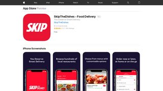 SkipTheDishes - Food Delivery on the App Store - iTunes - Apple