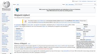 Skipjack (cipher) - Wikipedia