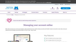 Managing your account online - Skipton Building Society