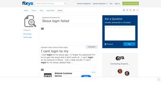 Skout login failed Questions & Answers (with Pictures) - Fixya