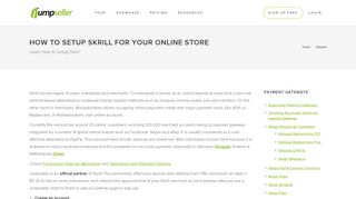 Setting up Skrill for your Online Store - Jumpseller