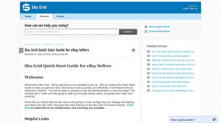 Sku Grid Quick Start Guide : Sku Grid